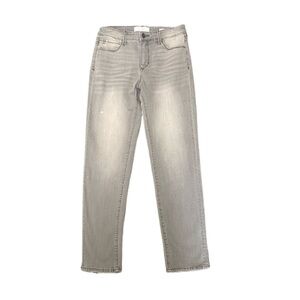 Skinnygirl Women’s Celeste Straight Grey Wash Whiskering Fading Jeans Sz 26/2